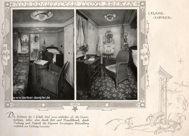 1.Klasse-Kabinen