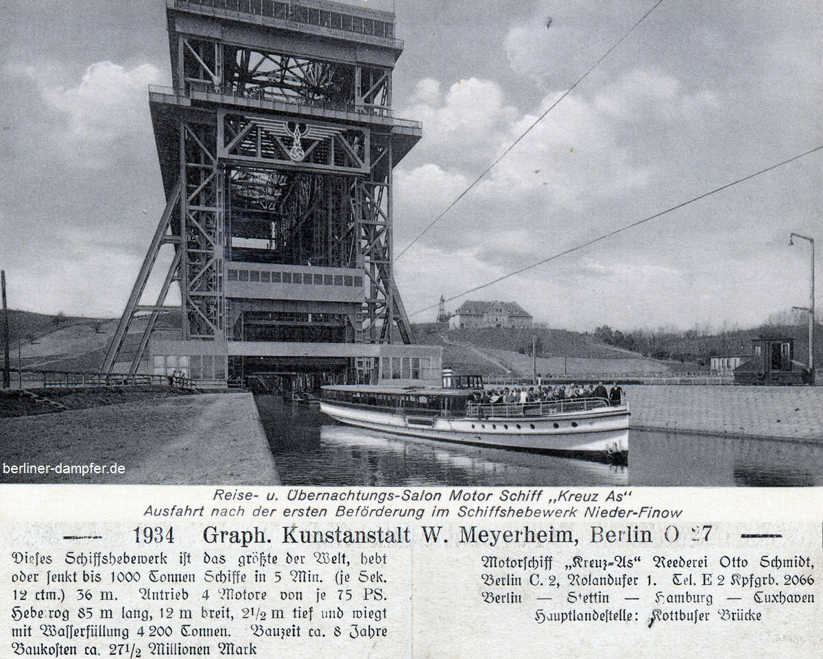 1934 Kreuz As und Schiffshebewerk klein