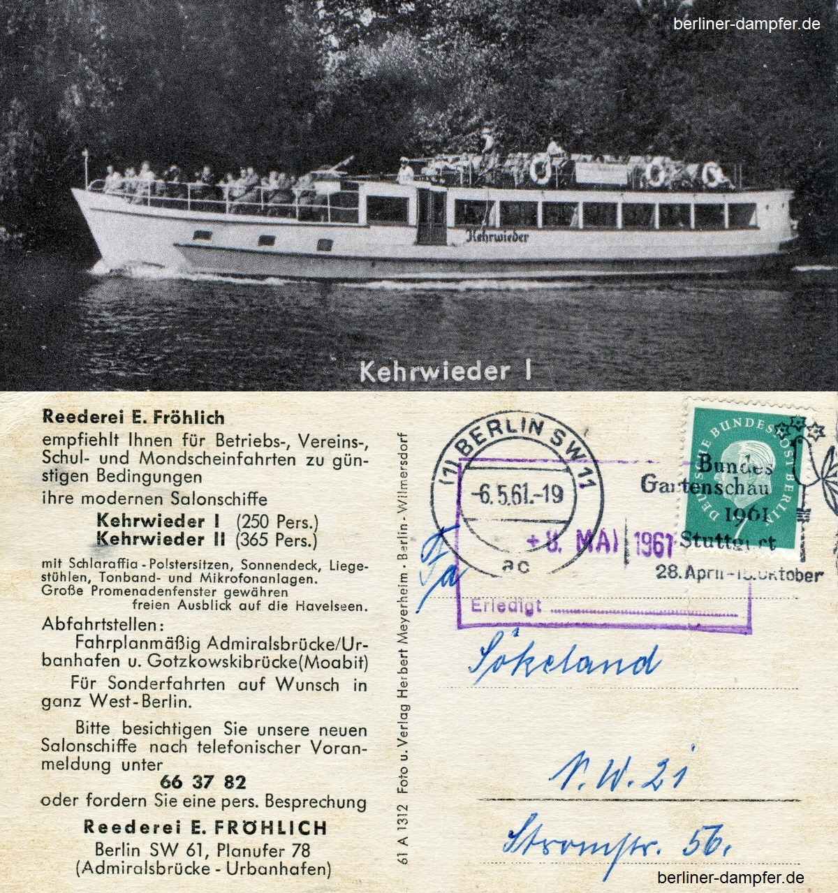 1961-06-05 Kehrwieder I Werbepostkarte Froehlich klein