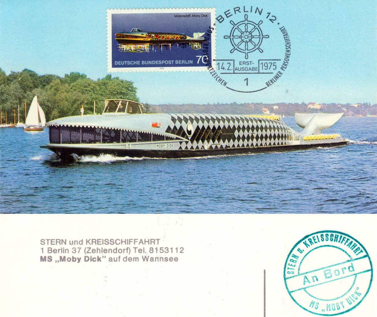 1975 Moby Dick Erstausgabe Briefmarke klein
