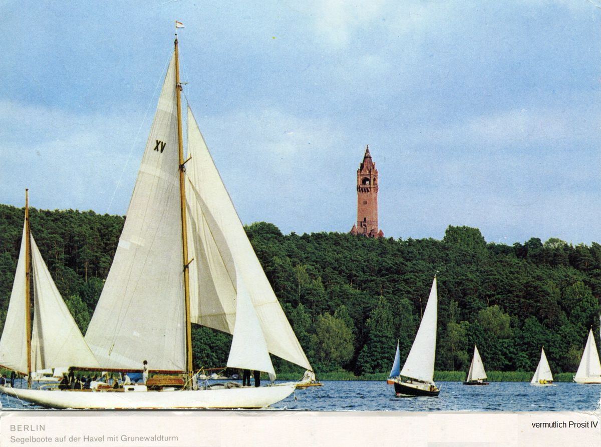 1978 ca. Seekreuzer Prosit IV mit Grunewwaldturm klein