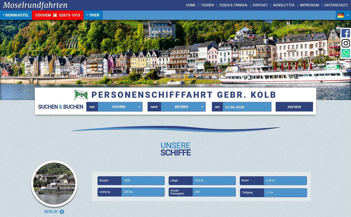 2020-06-27 Moselrundfahrten Unsere Schiffe - Berlin