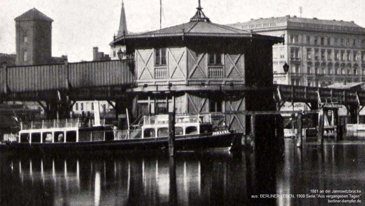1881 JOHANNA an der Jannowitz-Brücke aus BERLINER LEBEN 1908 Serie aus verganenen Tagen a1200