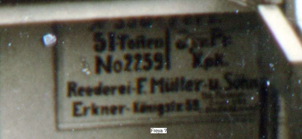 1933-06-13 Reederei Müller Erkner gross evtl. Freya a klein