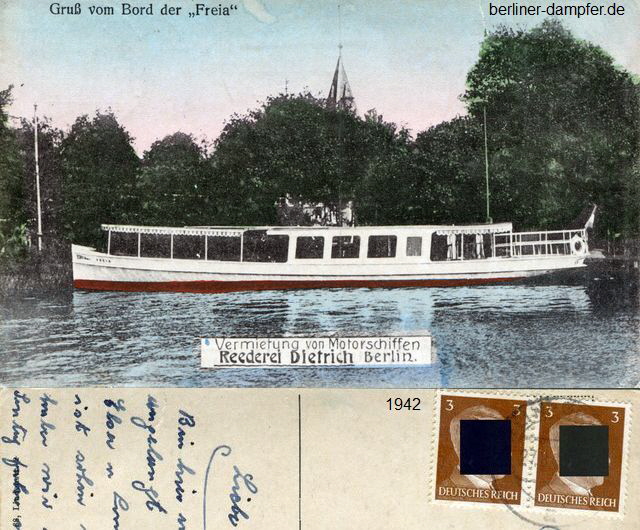 1942 Freia Reederei Dietrich Berlin
